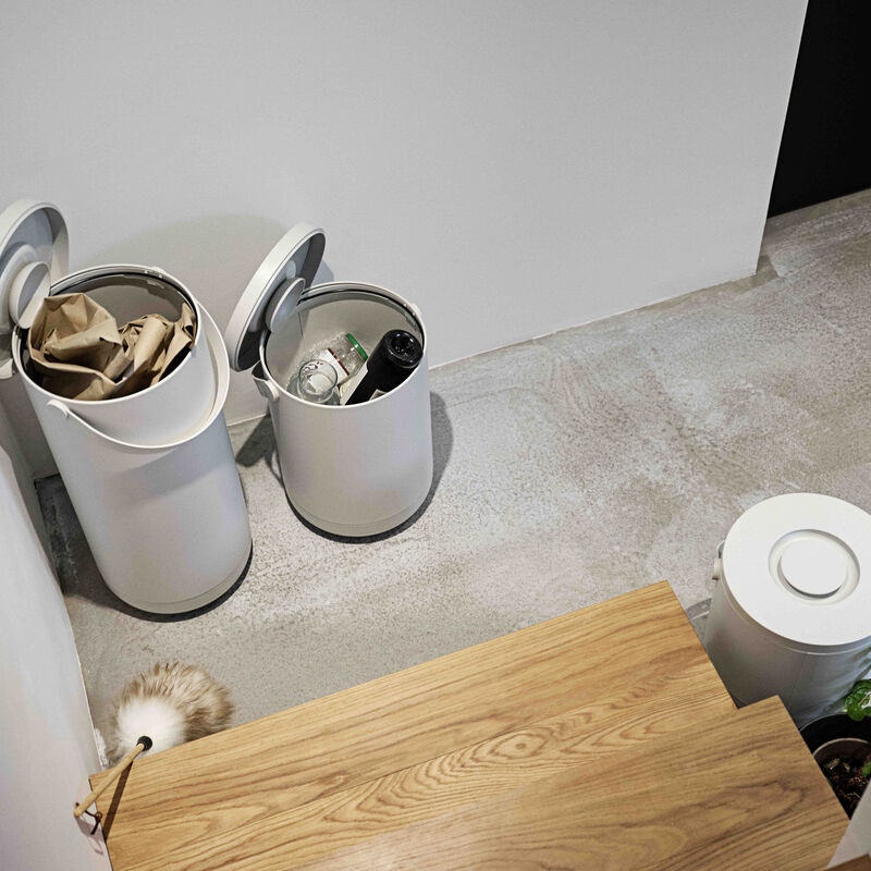 

Zone Affaldsspand 22 + 12 L i warm grey, Circular
